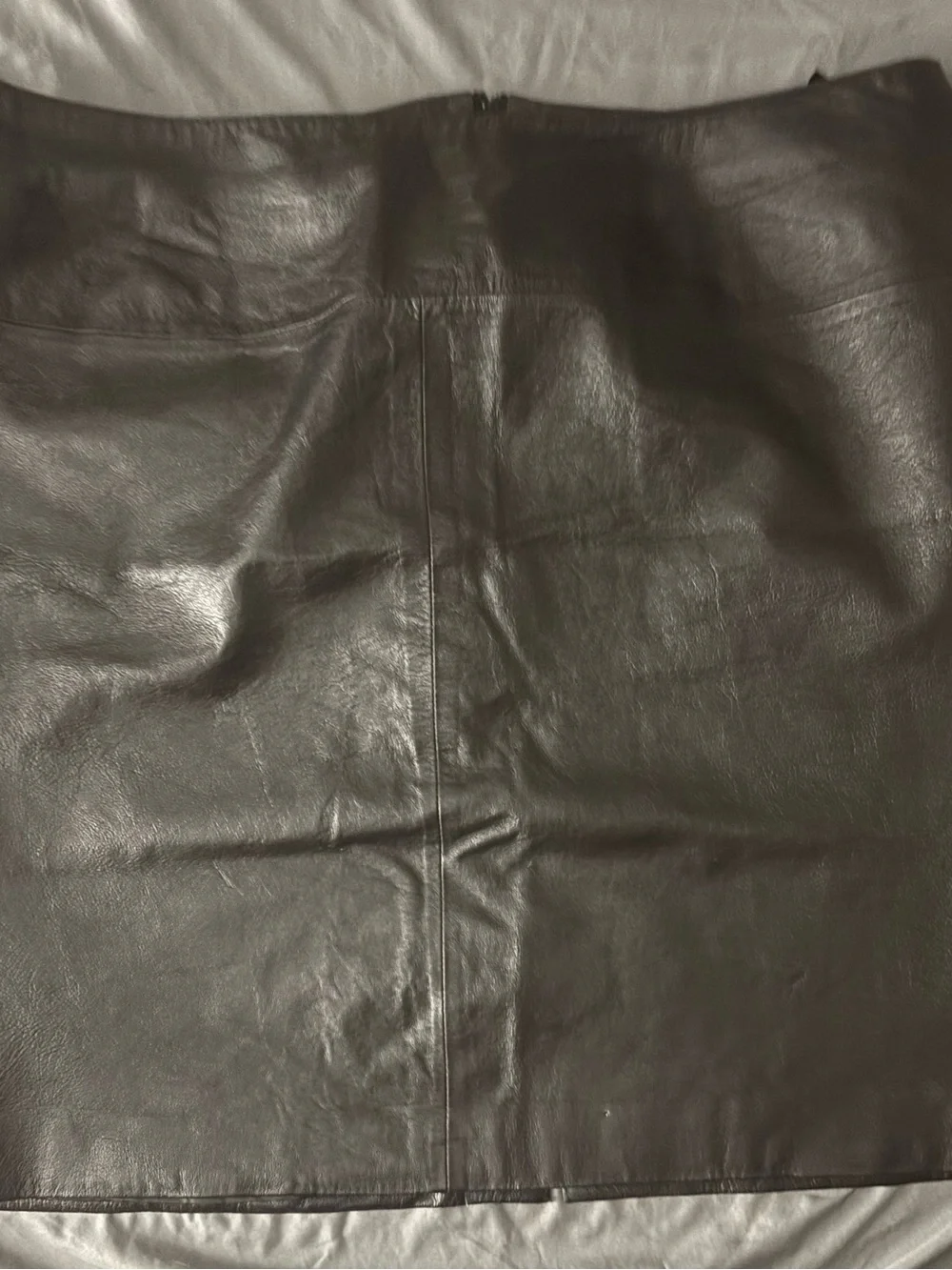 Women’s Black Leather Skirt-